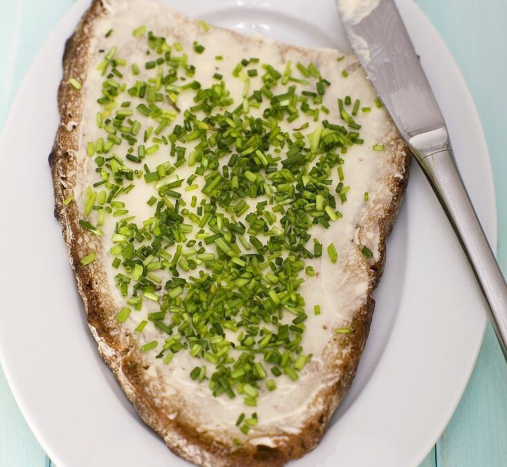 Ein Butterbrot mit frischem Schnittlauch sorgte schon für erste Genussmomente!
