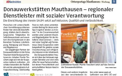 Donauwerkstätten Mauthausen – regionaler Dienstleister mit sozialer Verantwortung