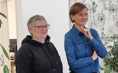 Besuch Sabine Schatz – Einblick in die Donauwerkstätte